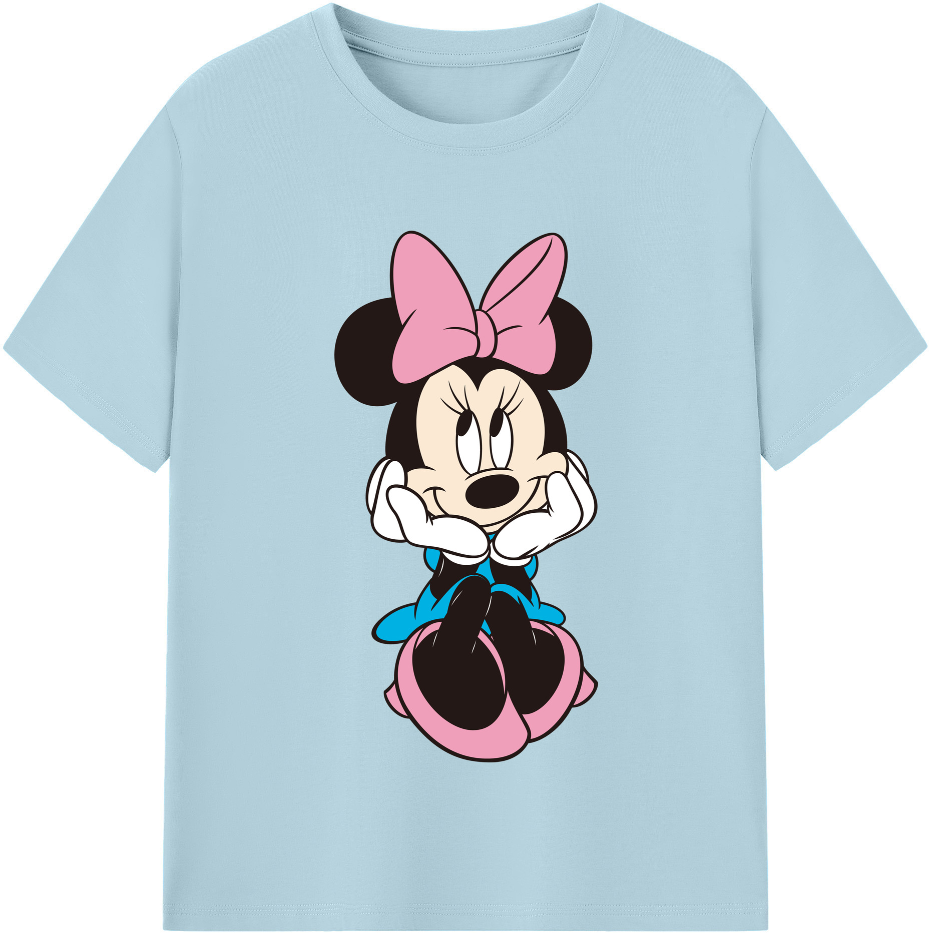 （画像用） ミッキーマウス Mickey Mouse 綿100％半袖Tシャツ（フロントプリント）